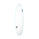 torq Soft Deck PE 7'2 - Fish - Blue