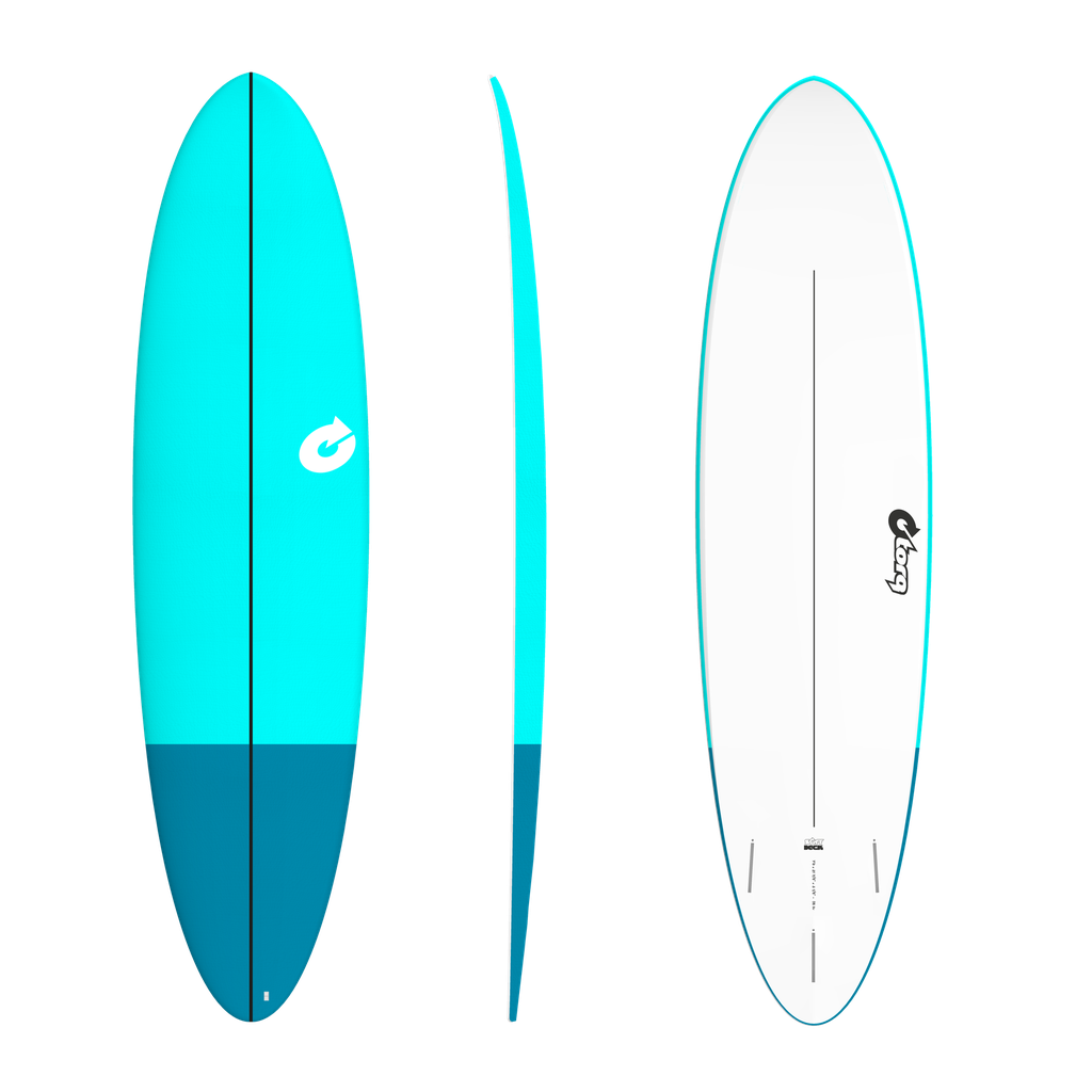 torq Soft Deck EVA 6'8 - Fun - Blue + Blue Tail