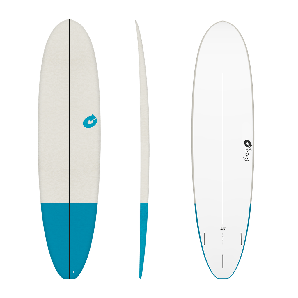 torq Soft Deck EVA 7'8 - Fun V+ - Sand + Blue Tail