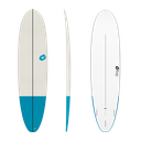 torq Soft Deck EVA 7'8 - Fun V+ - Sand + Blue Tail