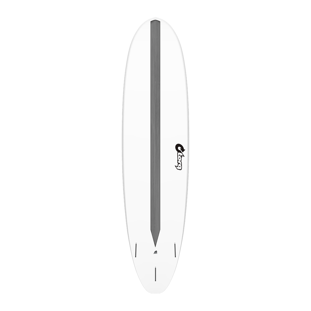 torq TET 7´8 - Funboard V+ - White + Carbon Strip 