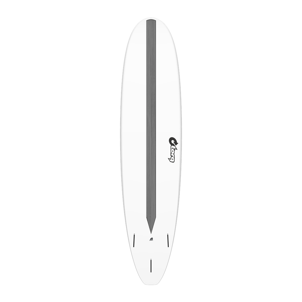 torq TET 8´0 - Longboard - White + Carbon Strip 