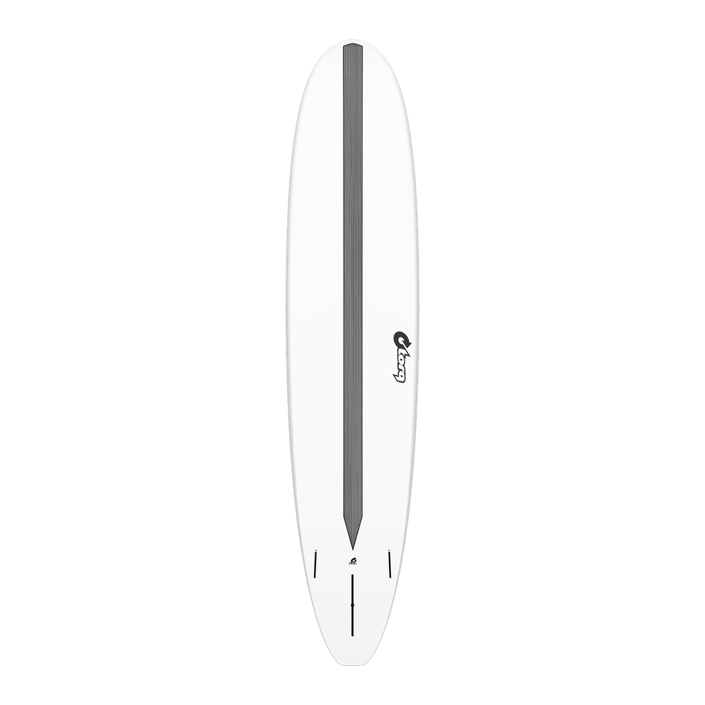 torq TET 9´0 - Longboard - White + Carbon Strip 