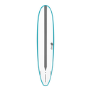 torq TET 9´0 - Longboard - White + Carbon Strip + Teal Rails