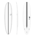 torq TET 8´2 - Funboard V+ - White + Carbon Strip 