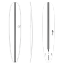 torq TET 9´6 - Longboard - White + Carbon Strip 