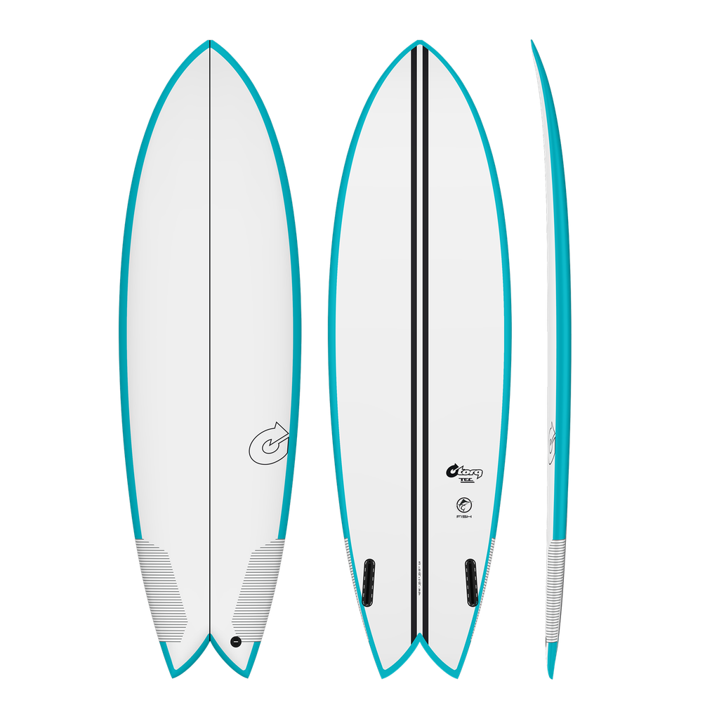 torq TEC 5´8 - Fish Twin - Teal Rails