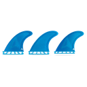 ROAM - All Round Thruster Fin Set  Single Tab - Blue - Size S