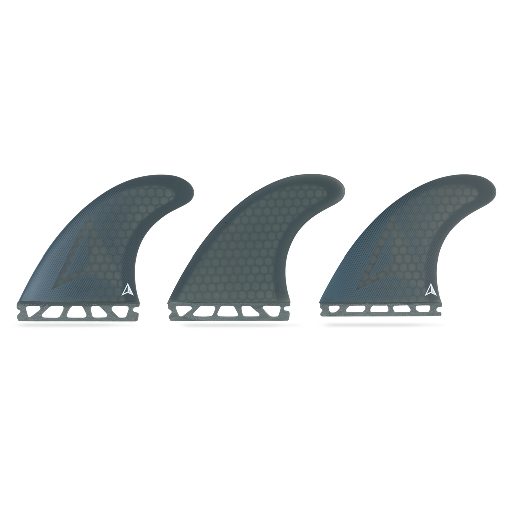 ROAM - All Round Thruster Fin Set  Single Tab - Smoke - Size L