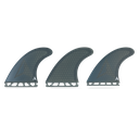 ROAM - All Round Thruster Fin Set  Single Tab - Smoke - Size L