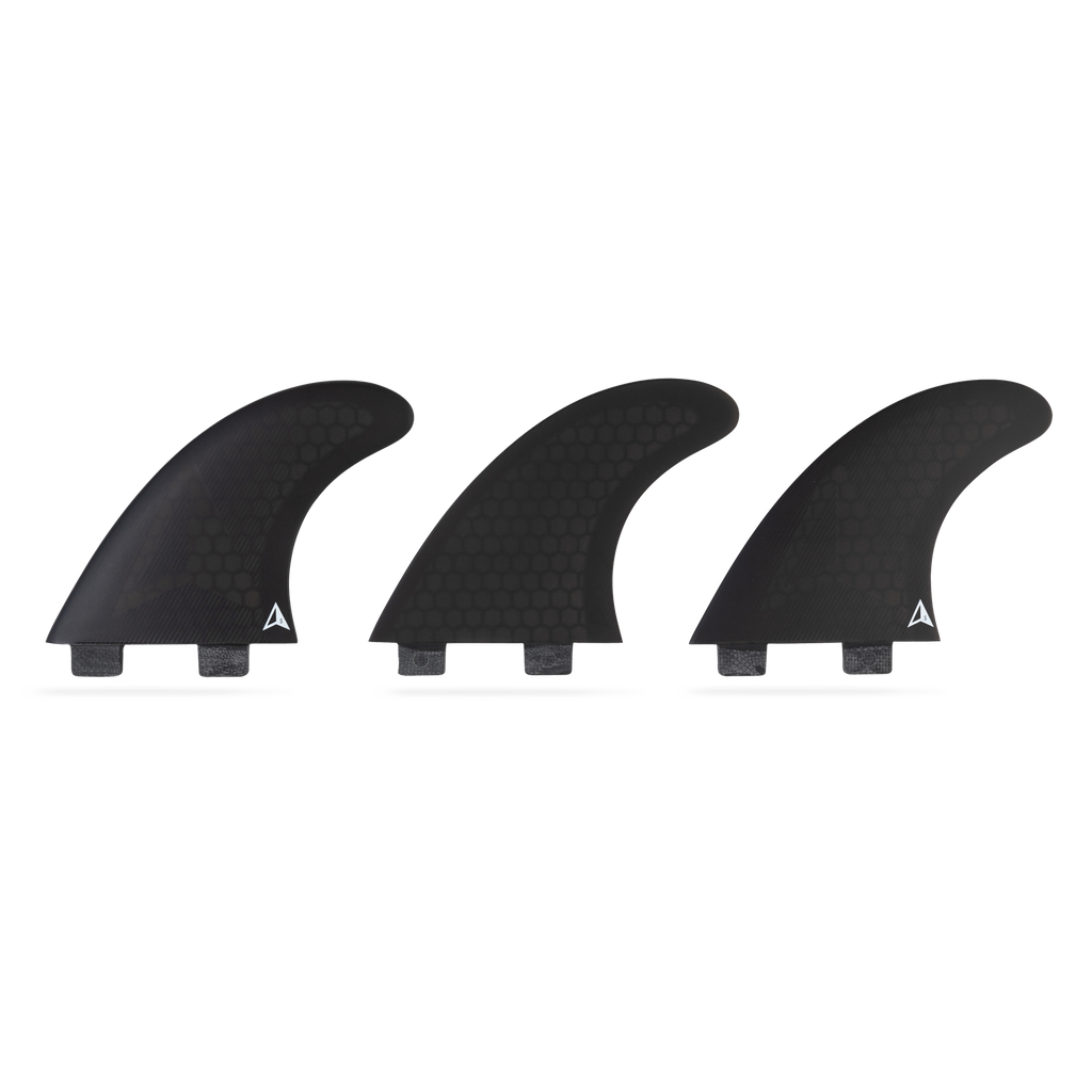 ROAM - All Round Thruster Fin Set  Dual Tab - Black - Size S