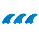 ROAM - All Round Thruster Fin Set  Dual Tab - Blue - Size S