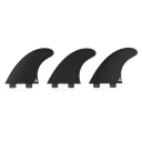 ROAM - All Round Thruster Fin Set  Dual Tab - Black - Size M