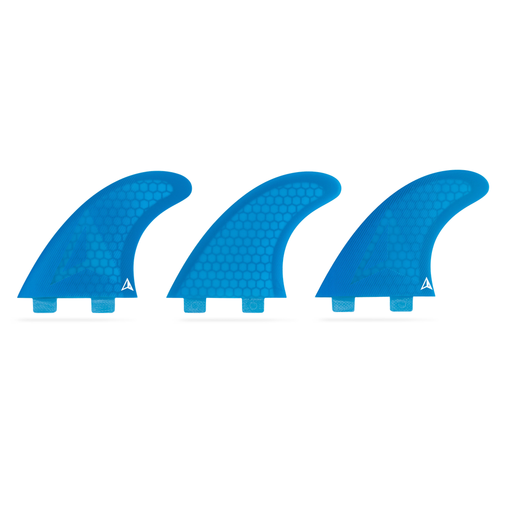 ROAM - All Round Thruster Fin Set  Dual Tab - Blue - Size M