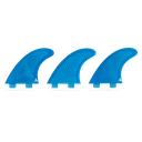 ROAM - All Round Thruster Fin Set  Dual Tab - Blue - Size M