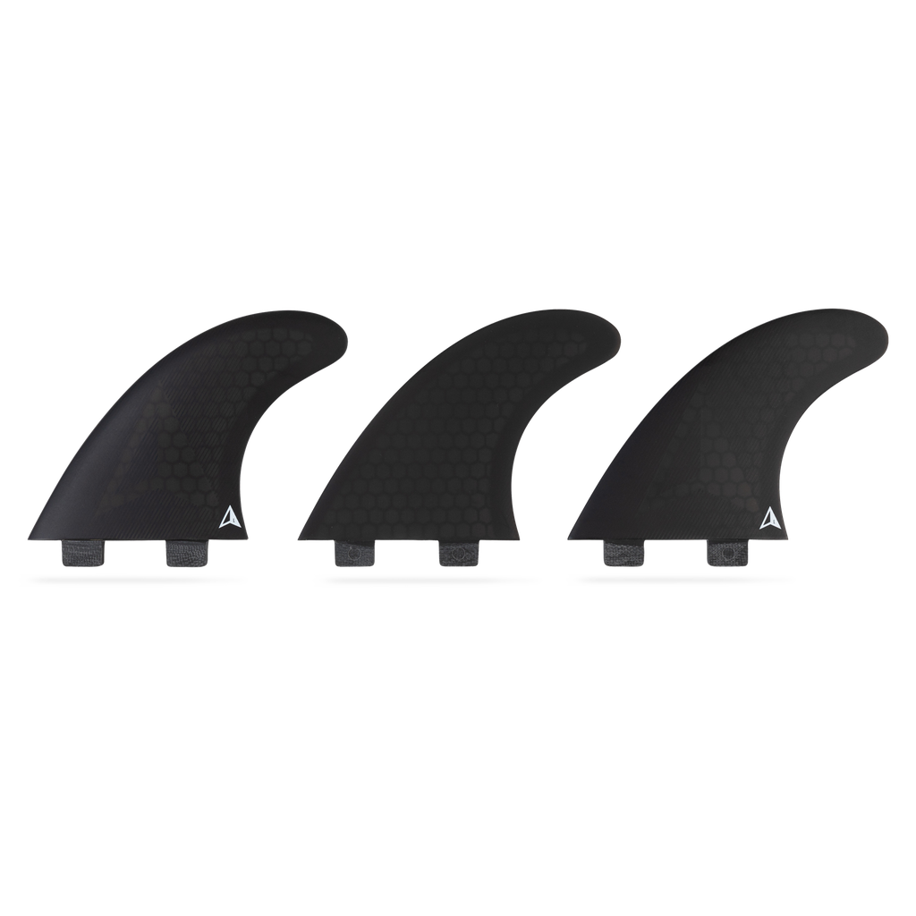 ROAM - All Round Thruster Fin Set  Dual Tab - Black - Size L