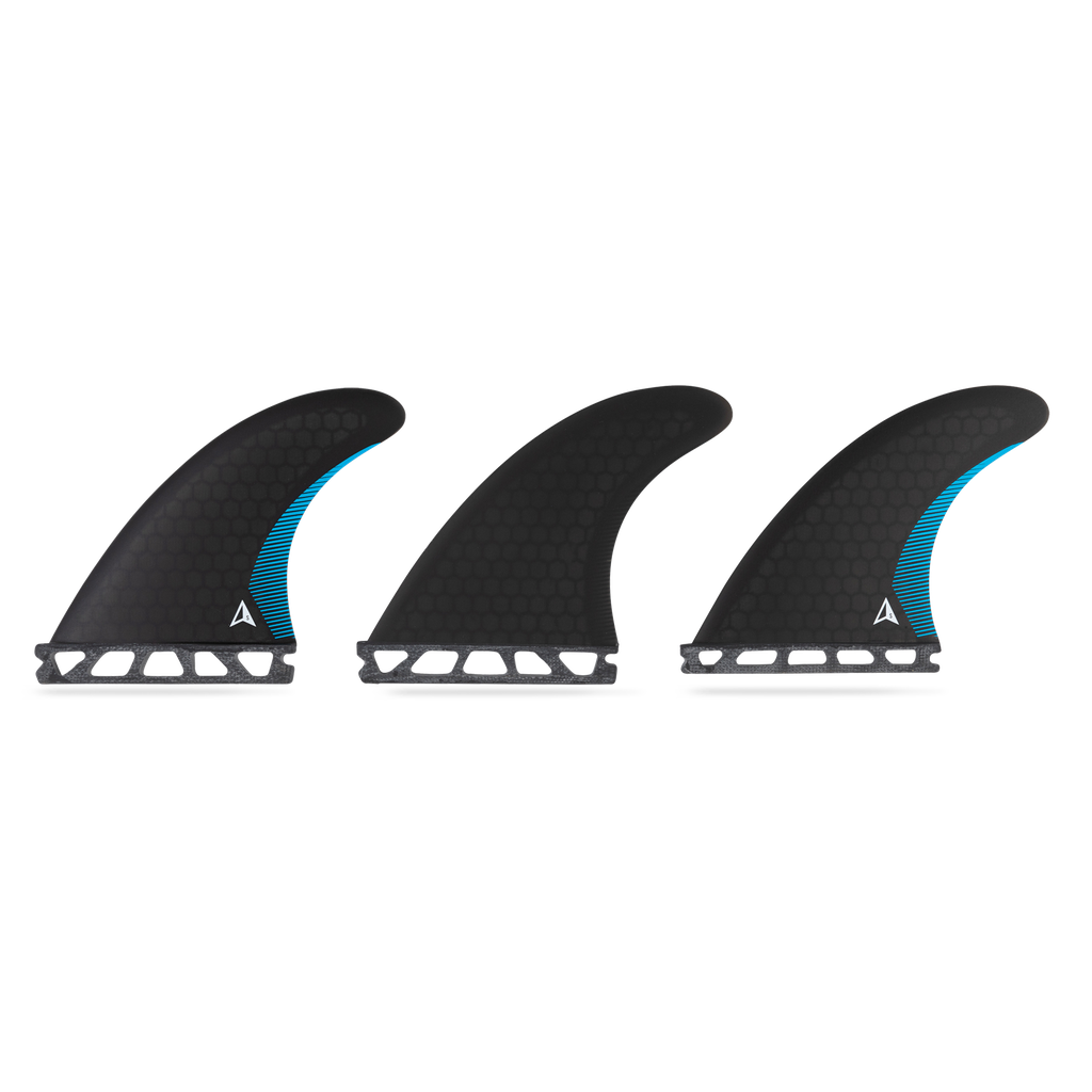 ROAM - Performanced Thruster Fin Set  Single Tab - Black - Size S