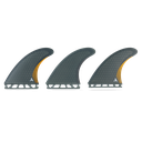 ROAM - Performanced Thruster Fin Set  Single Tab - Smoke - Size L