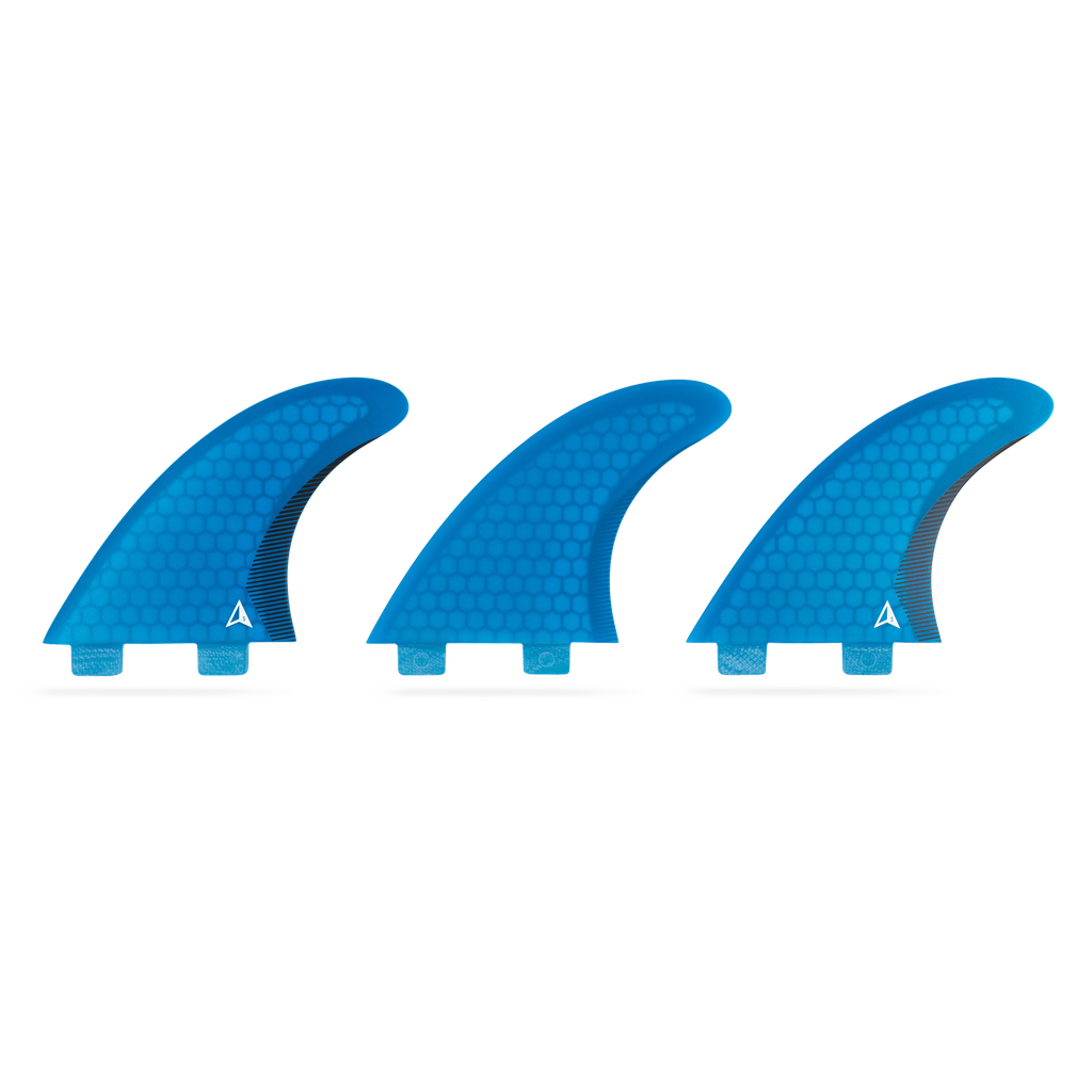 ROAM - Performanced Thruster Fin Set  Dual Tab - Blue - Size S