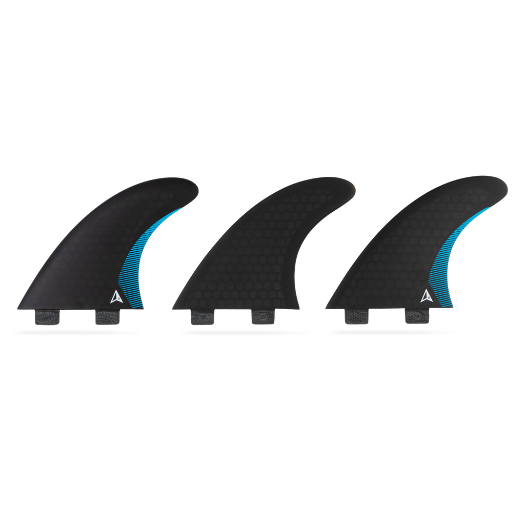 ROAM - Performanced Thruster Fin Set  Dual Tab - Black - Size M