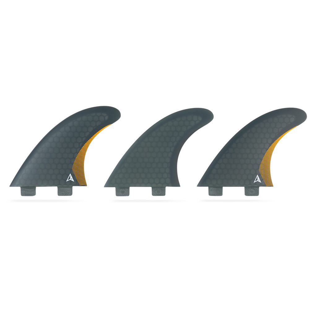 ROAM - Performanced Thruster Fin Set  Dual Tab - Smoke - Size M