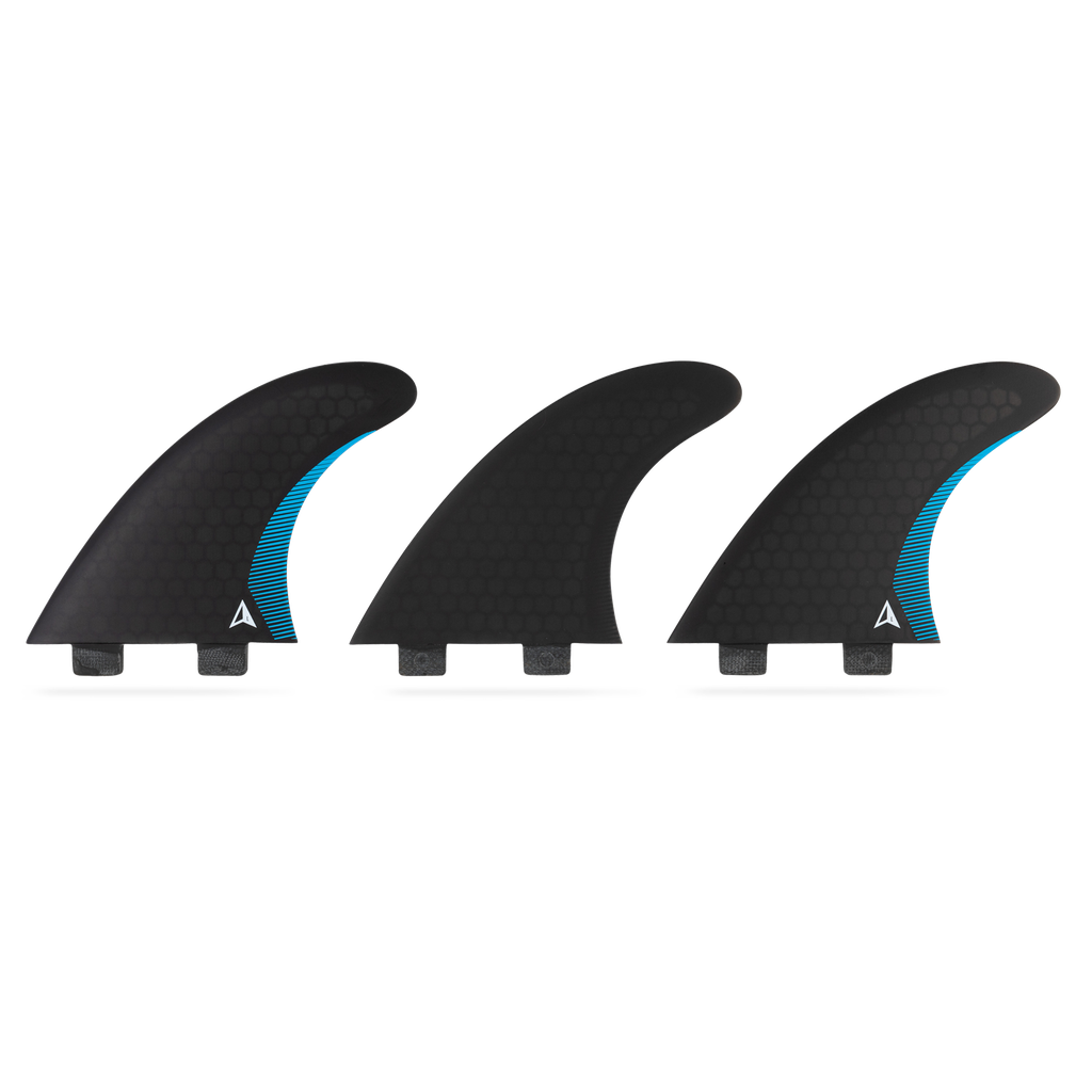 ROAM - Performanced Thruster Fin Set  Dual Tab - Black - Size L