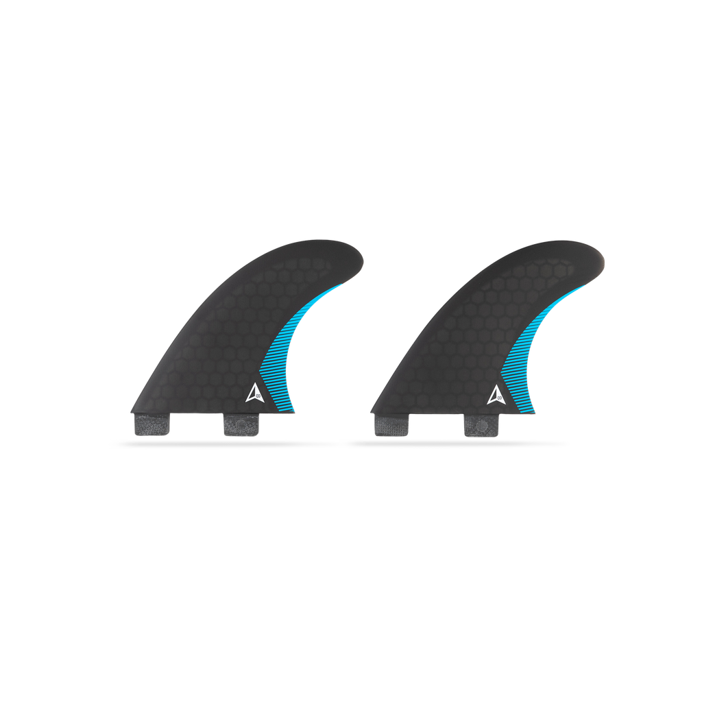 ROAM - Quad Rear Fin Set  Dual Tab - Black - Size M