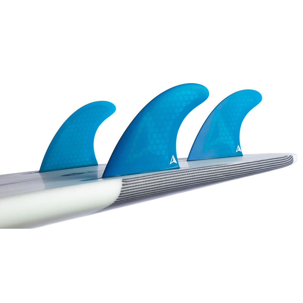 ROAM - All Round Thruster Fin Set  Single Tab - Blue - Size S