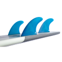 ROAM - All Round Thruster Fin Set  Single Tab - Blue - Size S