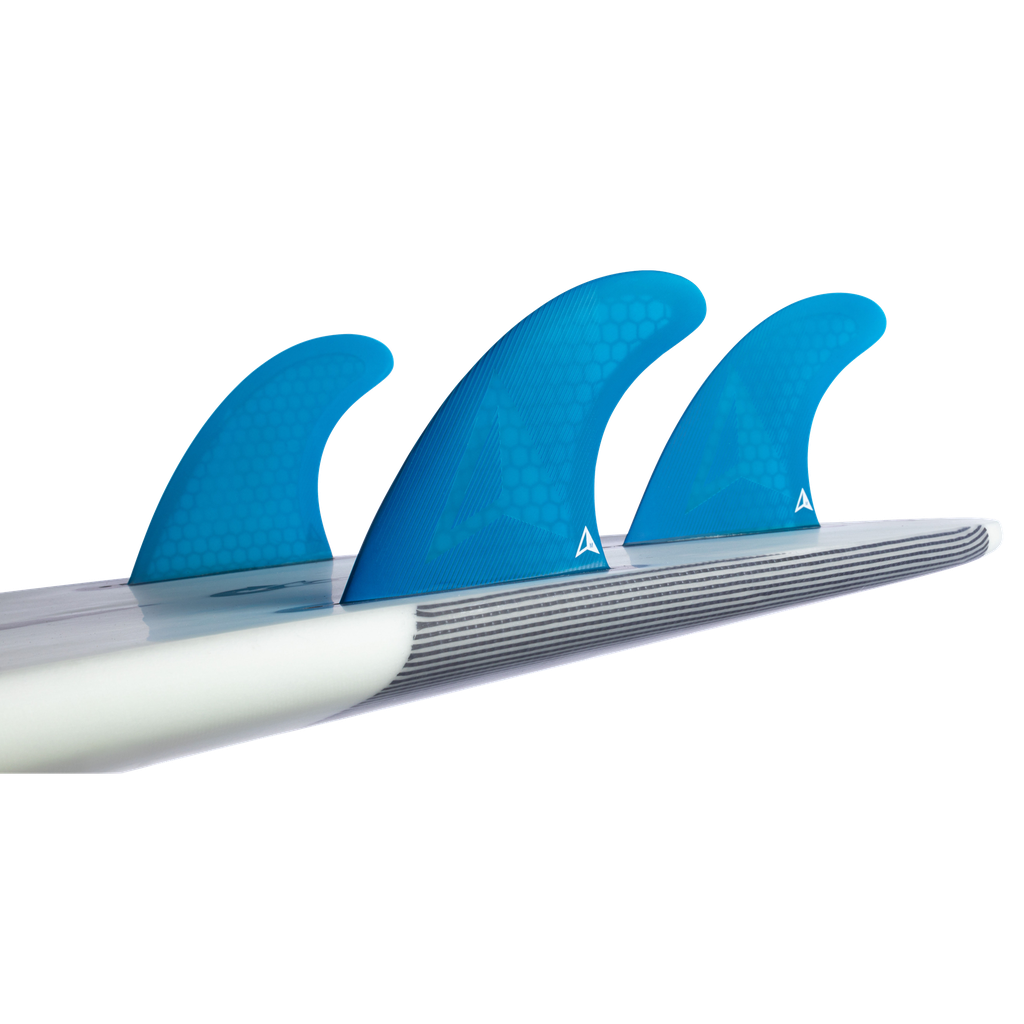 ROAM - All Round Thruster Fin Set  Single Tab - Blue - Size M