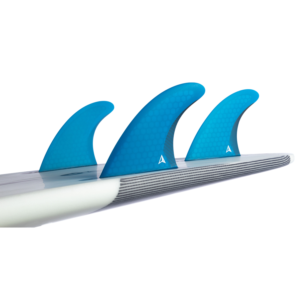 ROAM - Performanced Thruster Fin Set  Single Tab - Blue - Size S