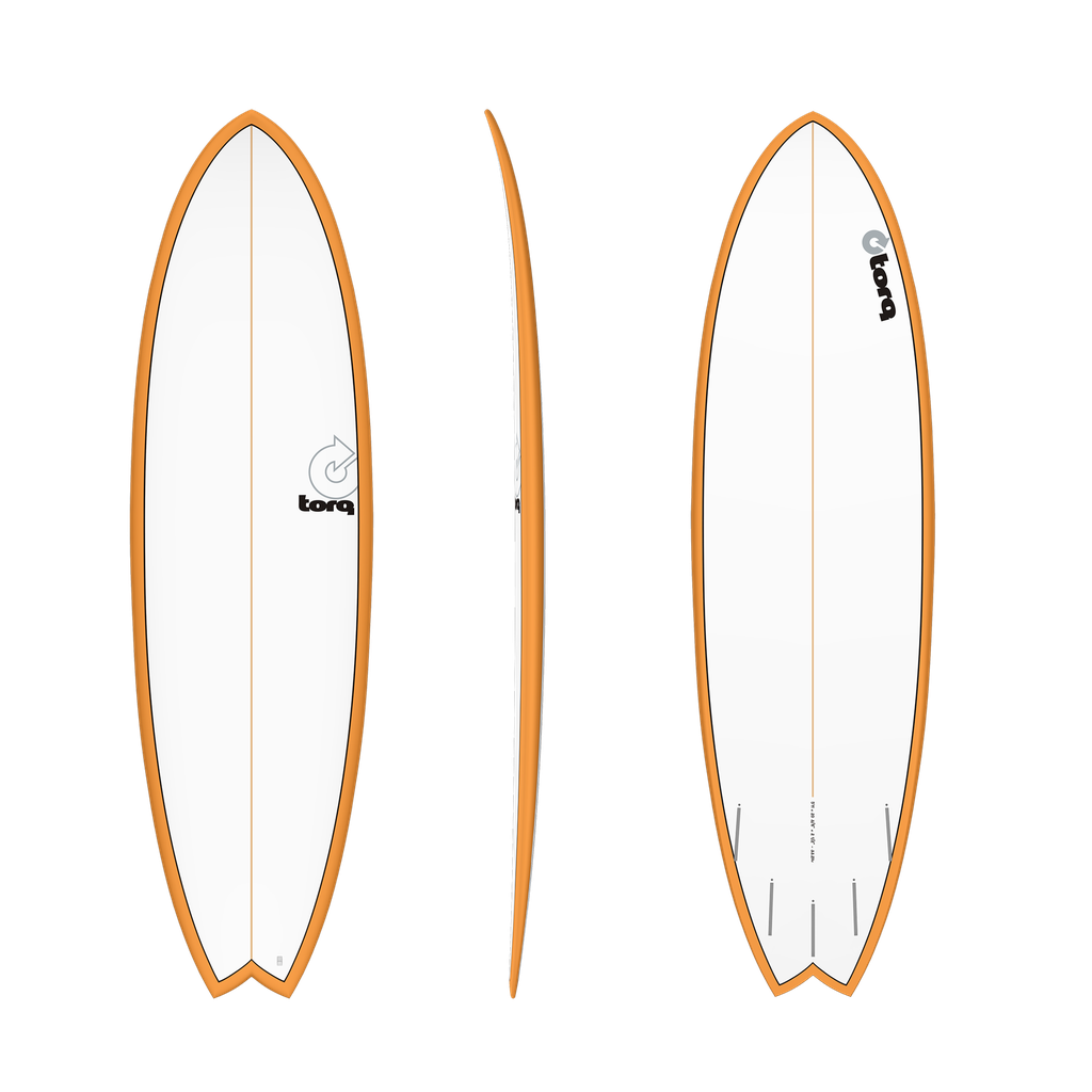 torq TET 6´3 - Fish - Orange Rails + Pinline 