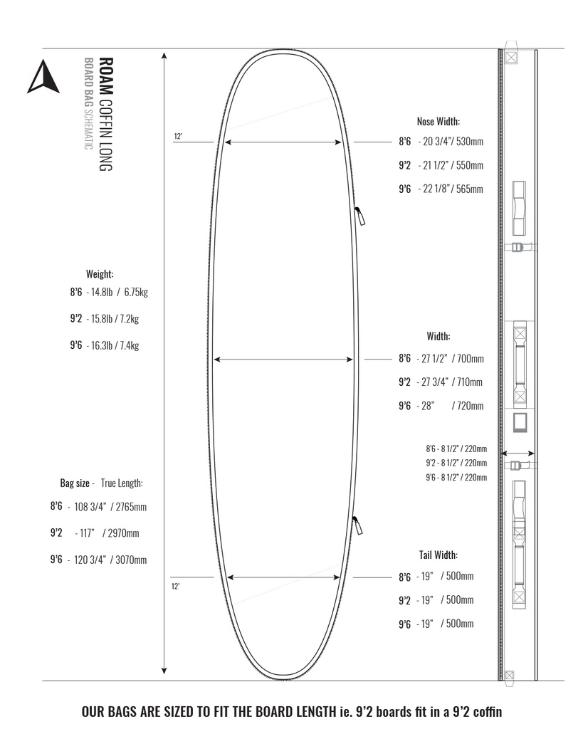 ROAM - 9'2 Coffin Wheelie