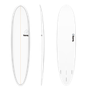 torq TET 8´2 - Funboard V+ - White + Pinline 