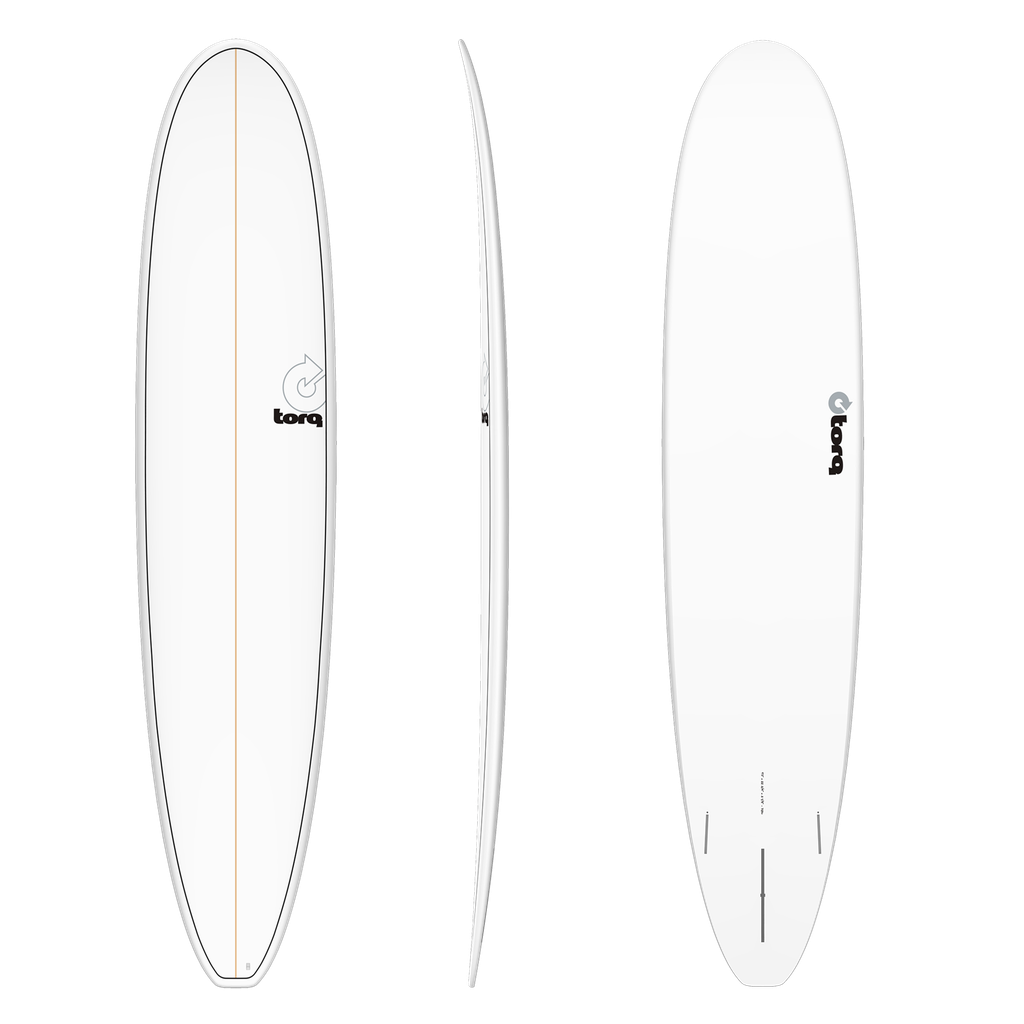 torq TET 9´0 - Longboard - White + Pinline 