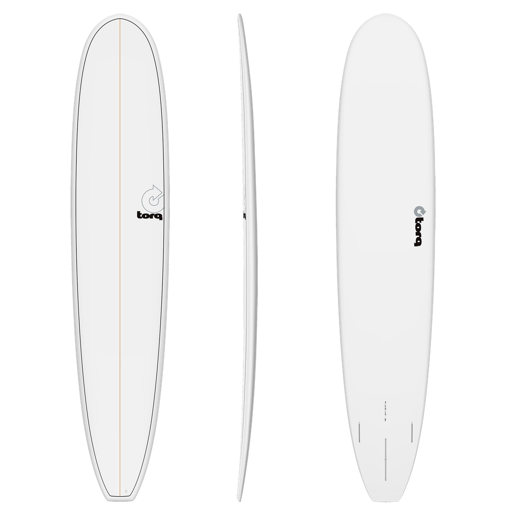 torq TET 9´6 - Longboard - White + Pinline 