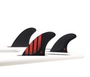 P8 Thruster - Alpha Series Carbon/Red (MFG) - With Plastic Fin Key Included