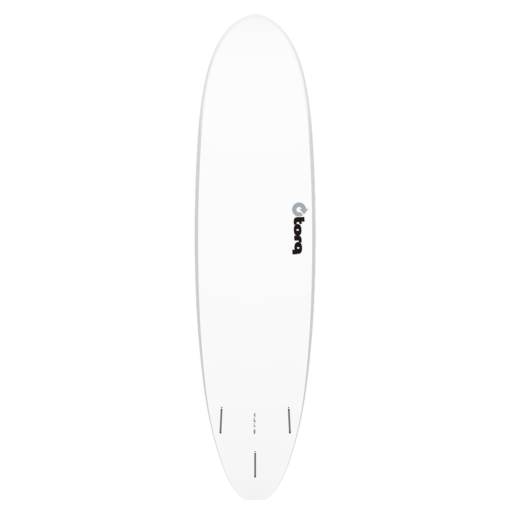 torq TET 7´4 - Funboard V+ - White + Pinline 