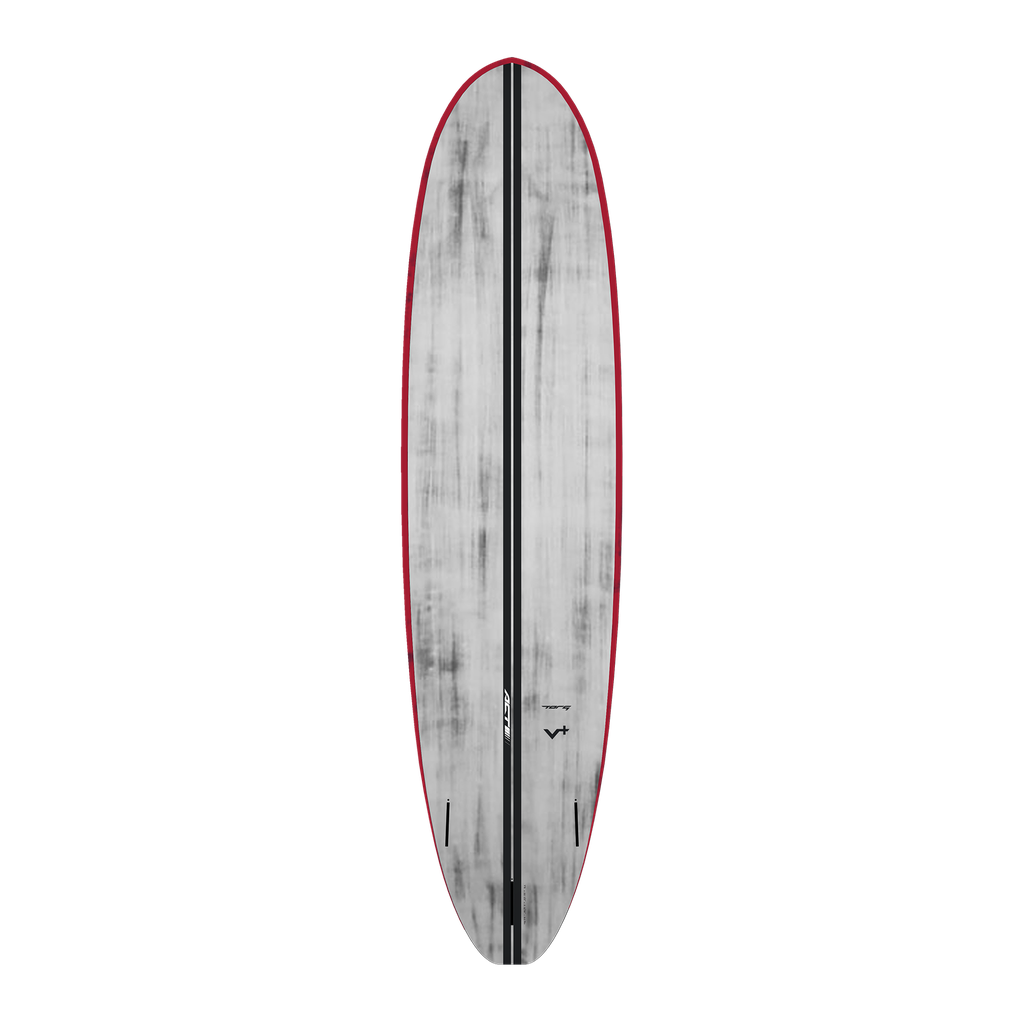 torq ACT 7´8 - V+ - Brushed Gray + Red Rails