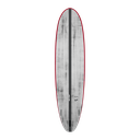 torq ACT 7´8 - V+ - Brushed Gray + Red Rails