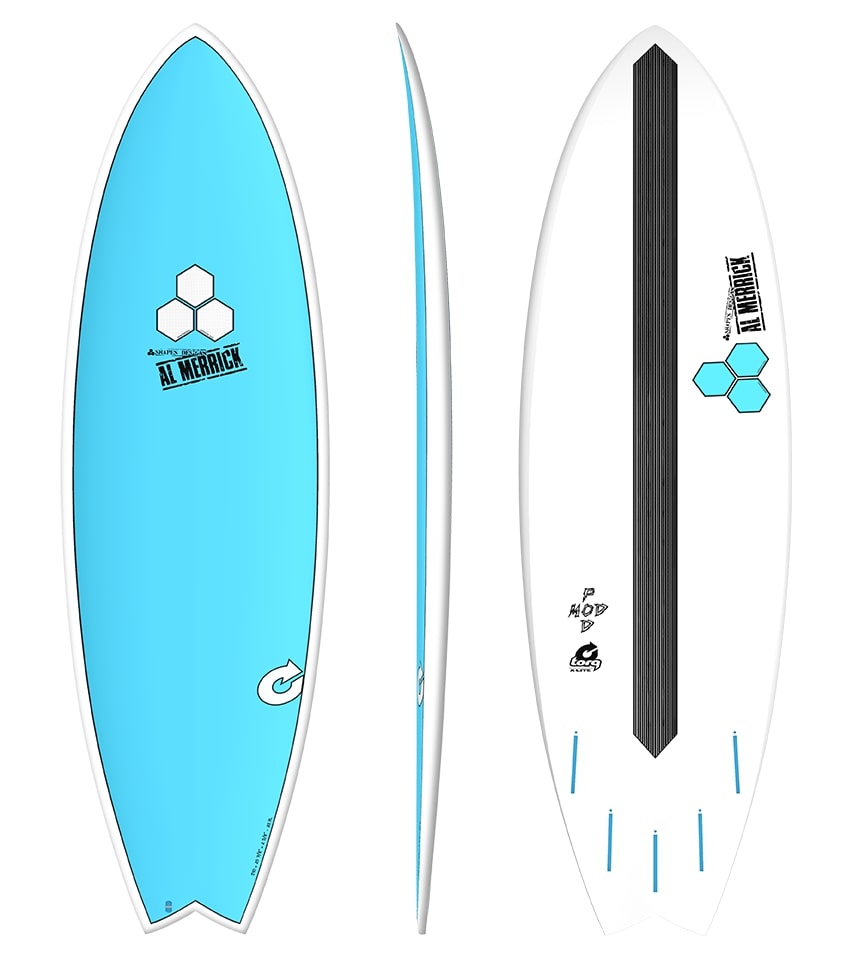 Torq PodMod 5'6 - blue + pinline