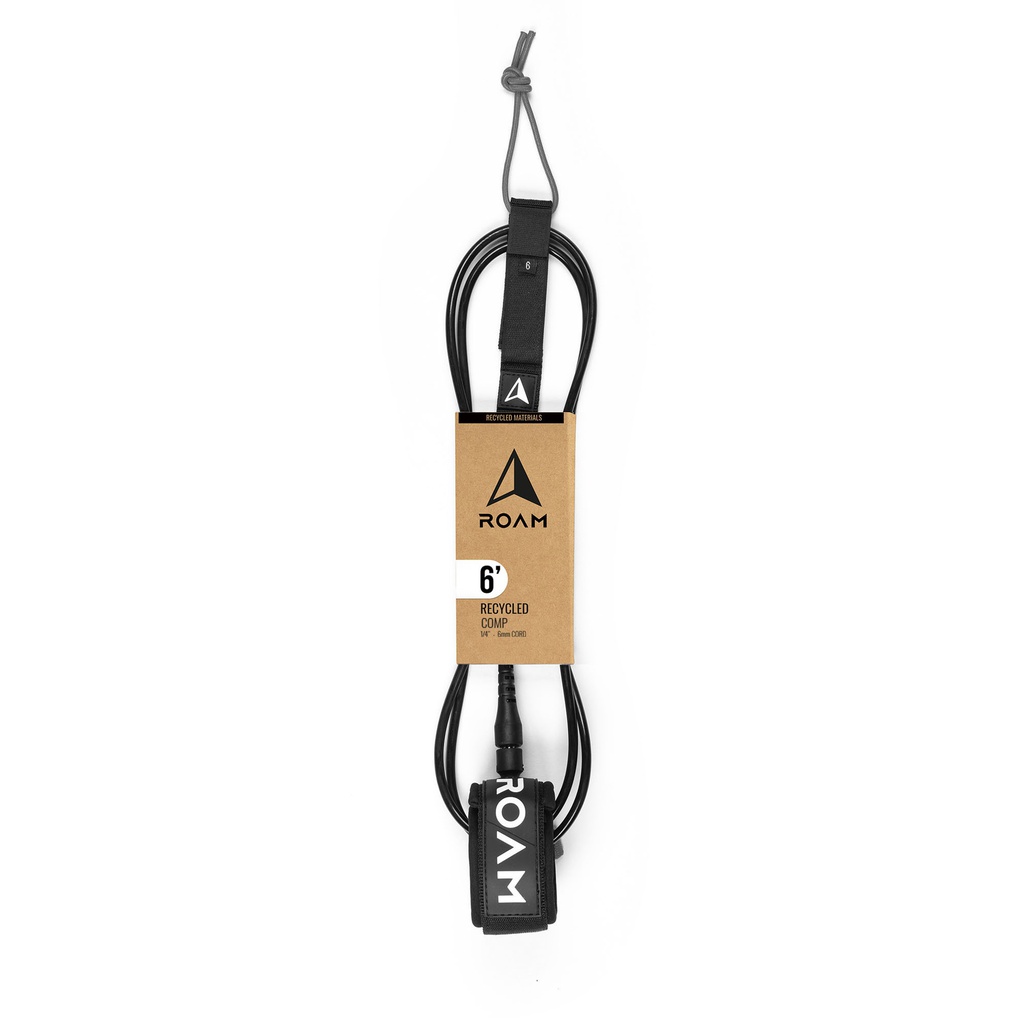 ROAM - 6' ECO Alternative  Recycled Comp Leash - Black