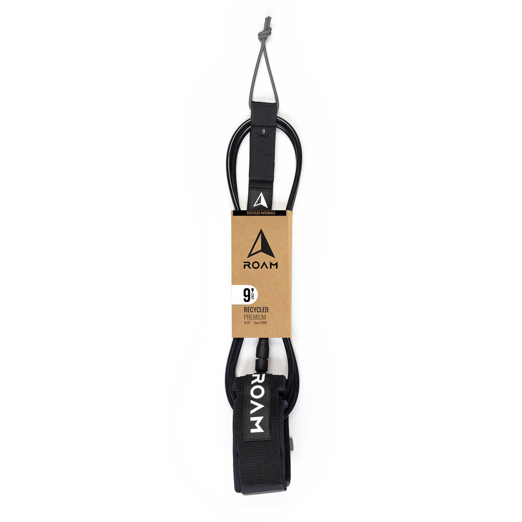 ROAM - 9' ECO Alternative  Recycled Pemium Calf Leash - Black