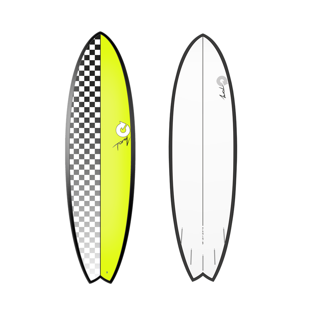 torq TET 6'3 - Fish - Checker - Yellow