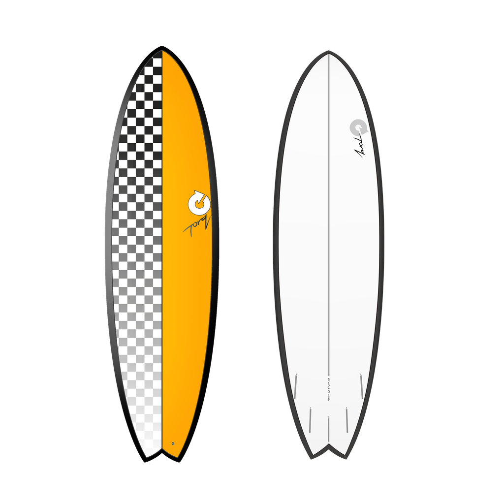 torq TET 6'6 - Fish - Checker - Orange