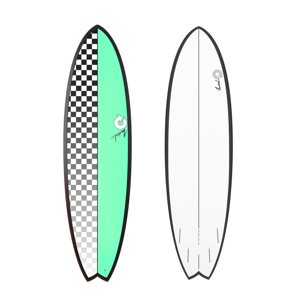 torq TET 6'10 - Fish - Checker - Green