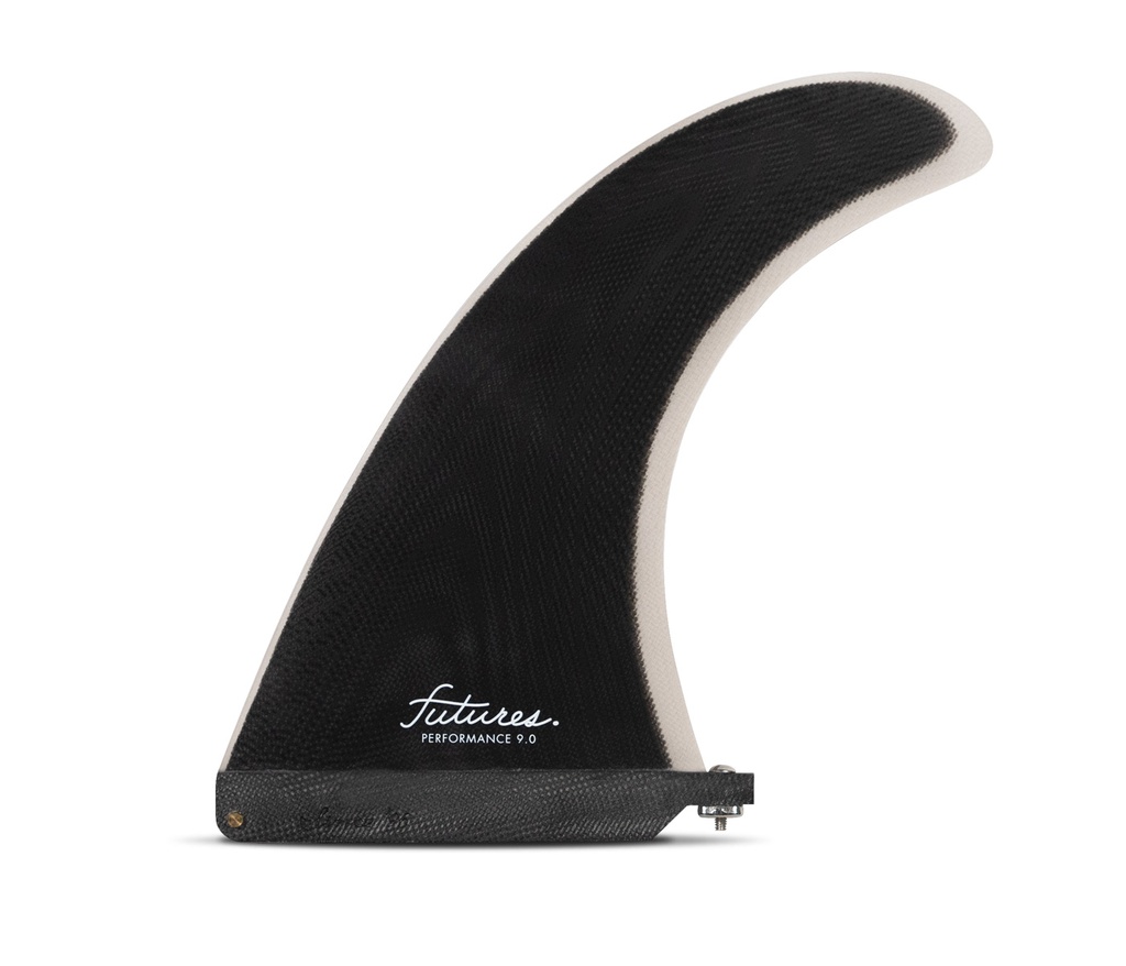 Futures - Performance 9.0" Single Fin (L) - Fiberglass - Black/Grey