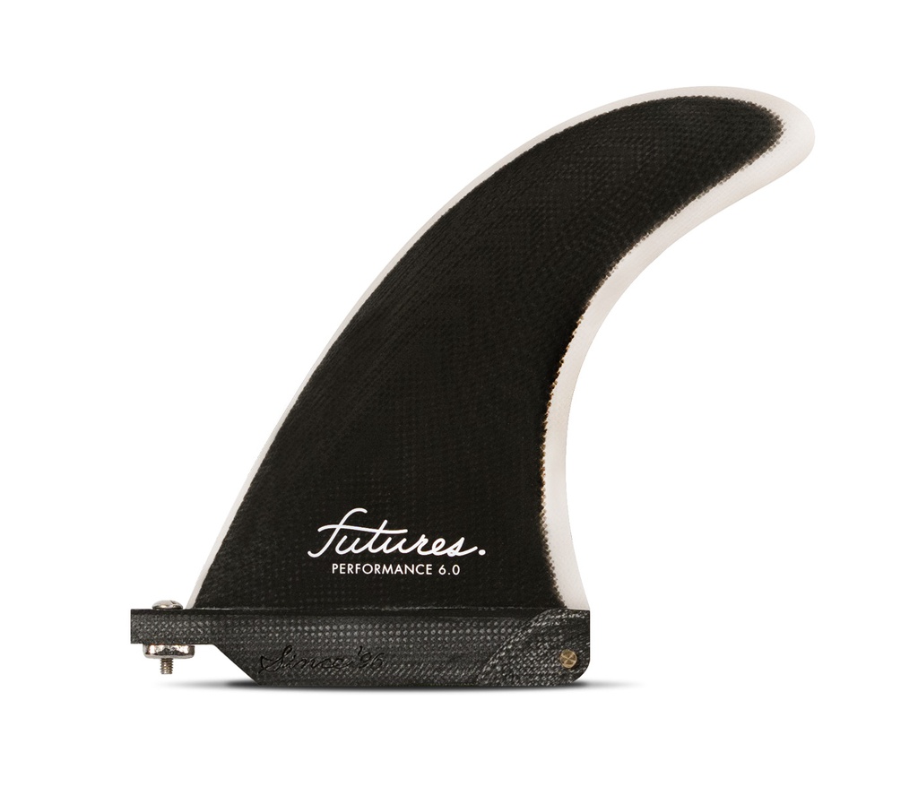 Futures - Performance 6.0" Single Fin (S) - Fiberglass - Black/Grey