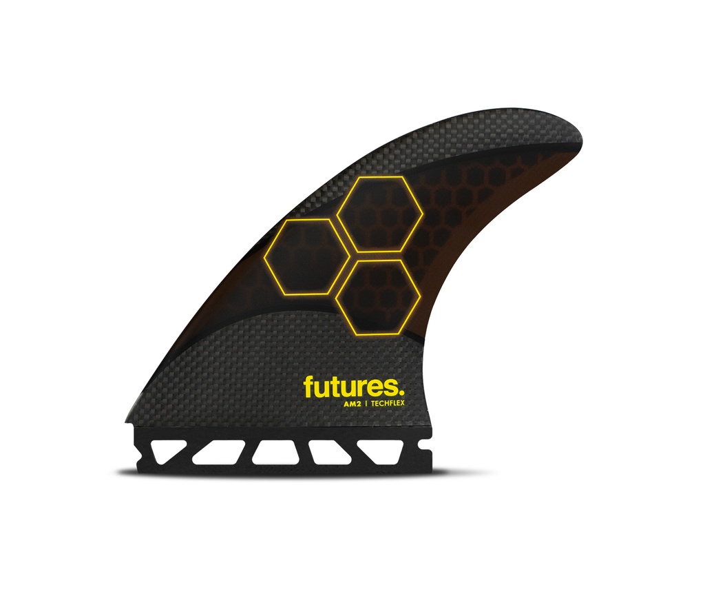 Futures - AM2 Techflex 5-Fin (L) - Black/Orange