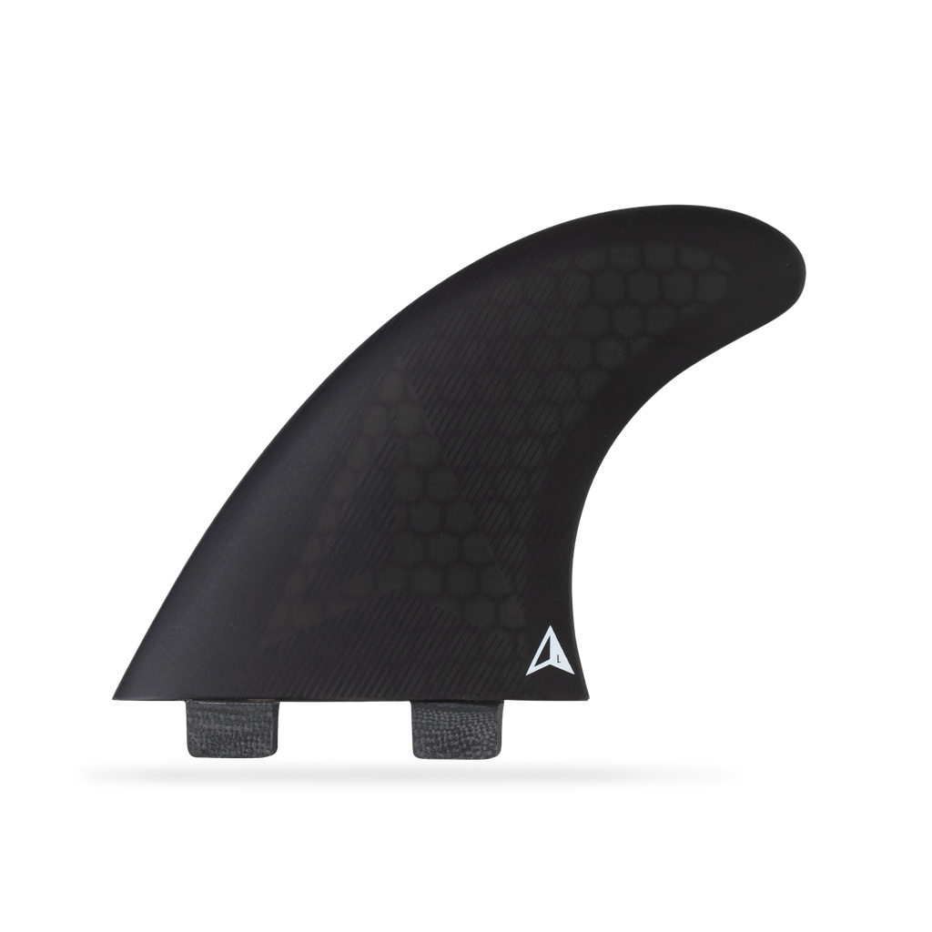 ROAM - All Round Thruster Fin Set  Dual Tab - Black - Size L